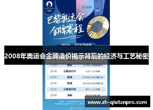 2008年奥运会金牌造价揭示背后的经济与工艺秘密 2008年奥运会金牌造价揭示背后的经济与工艺秘密